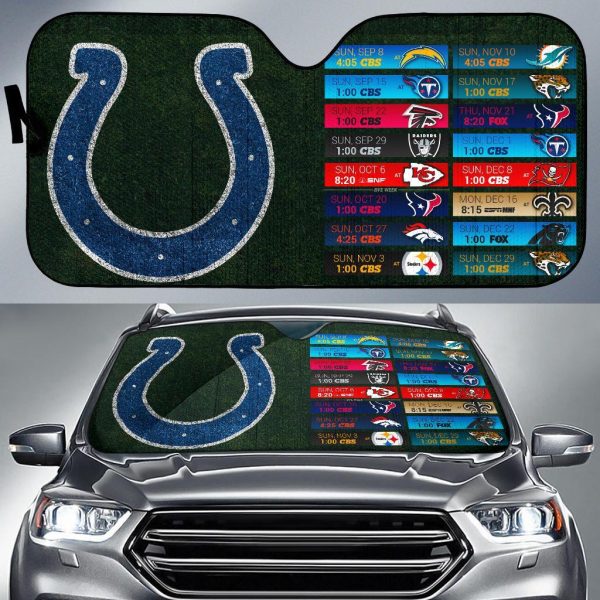 Indianapolis Colts Car Auto Sun Shade