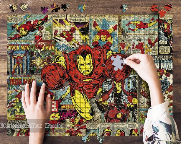 Iron Man Comics Jigsaw Puzzle Set