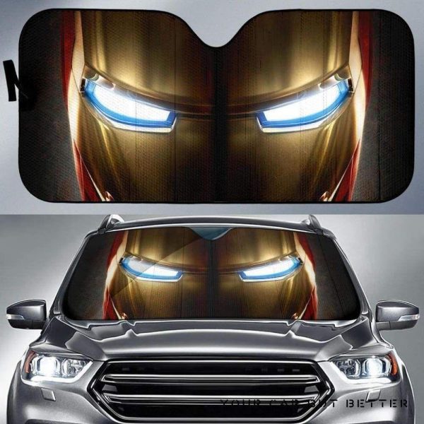 Iron Man Mask Car Auto Sun Shade