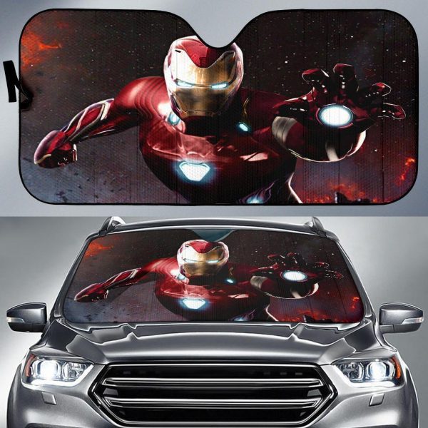 Iron Man Suit Ins Car Auto Sun Shade