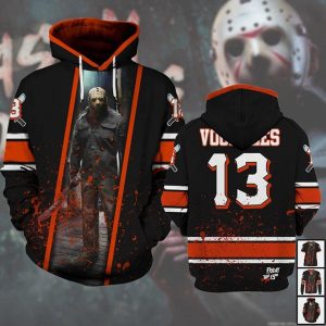 Jason Voorhees Friday The 13th Halloween Horror Art 3D Printed Hoodie/Zipper Hoodie