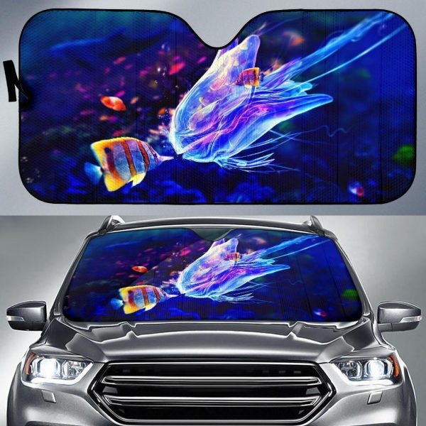 Jelly Fish Kiss 1 Car Auto Sun Shade