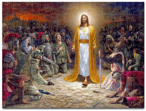 Jesus Soldiers Praying Jigsaw Puzzle Set