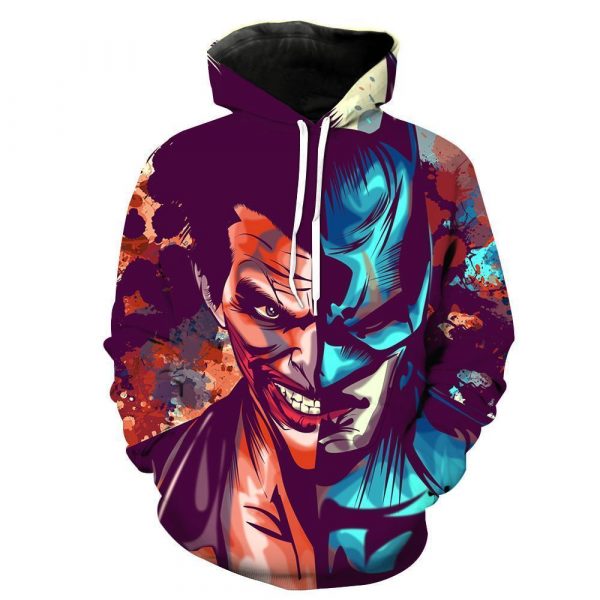 Joker Vs Batman 3D Printed Hoodie/Zipper Hoodie