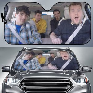 Jonas Brothers On Carpool Karaoke Car Auto Sun Shade