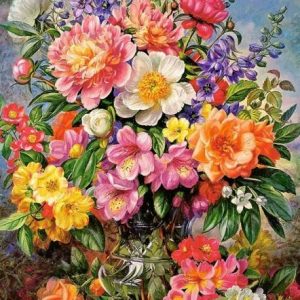 June Flowers In Radiance Jigsaw Puzzle Set