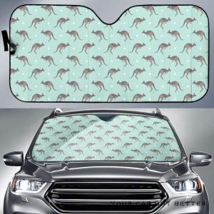 Kangaroo Pattern Car Auto Sun Shade