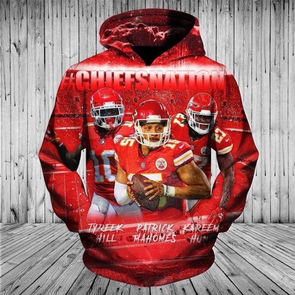 Kansas City Chiefs 3D Printed Hoodie/Zipper Hoodie