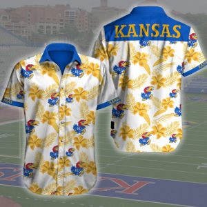 Kansas Jayhawks Basketball Hawaiian Shirt Summer Button Up