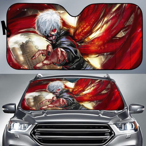 Ken Kaneki Art Tokyo Ghouls Anime Car Auto Sun Shade