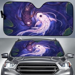 Koi Fish Jing Jang Car Auto Sun Shade