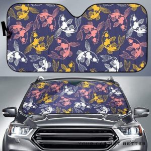 Koi Fish P Fish Pattern Car Auto Sun Shade