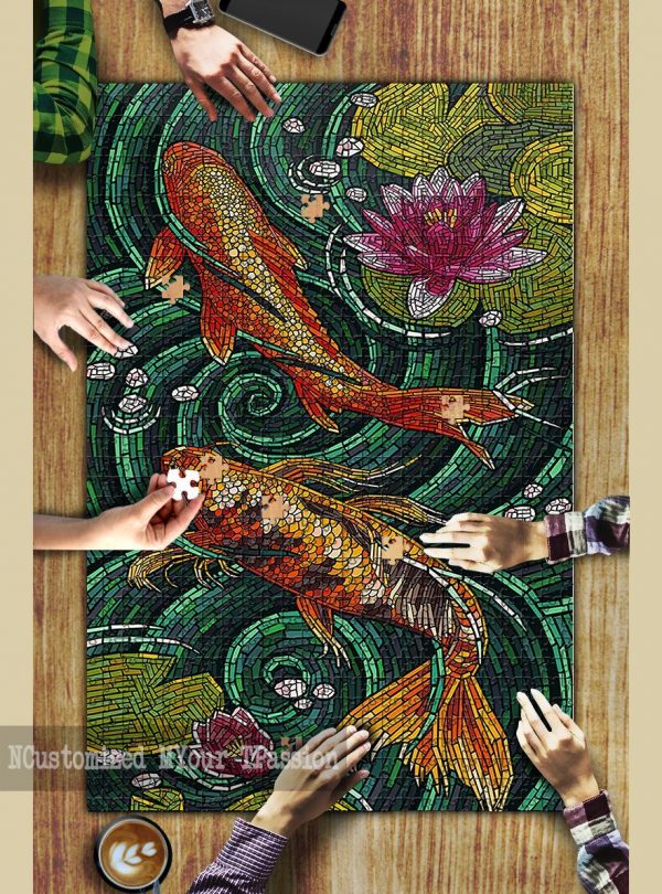 Koi Paper Mosaic Jigsaw Puzzle Set