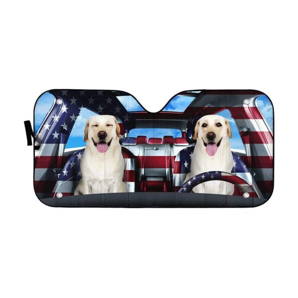 Labrador Retriever Driver Car Auto Sun Shade