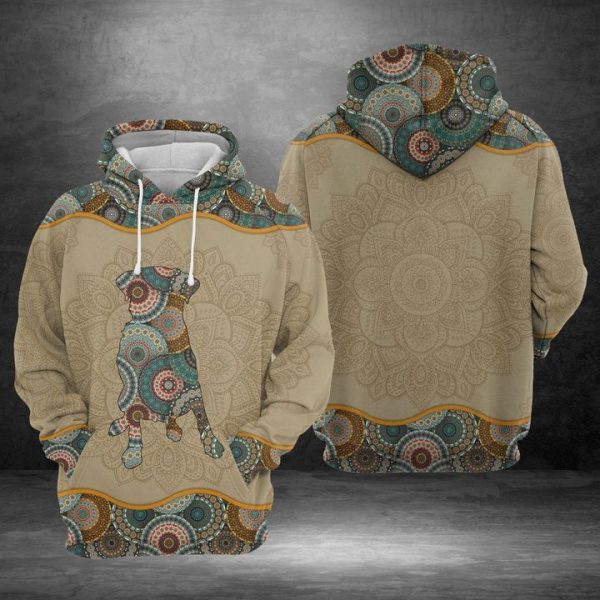 Labrador Retriever Mandala 3D Printed Hoodie/Zipper Hoodie