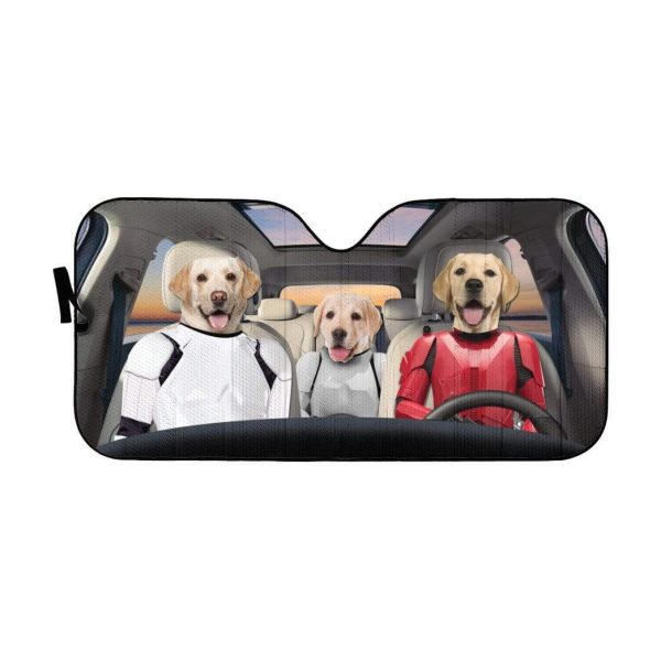 Labrador Retriever Stromtrooper Car Auto Sun Shade