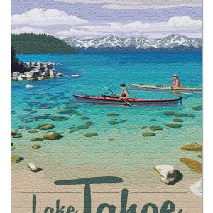 Lake Tahoe Kayakers Jigsaw Puzzle Set