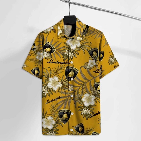 Lamborghini Hawaiian Shirt Summer Button Up