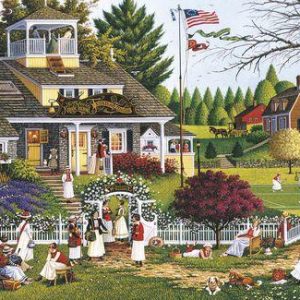 Large Pieces Charles Wysocki Love Jigsaw Puzzle Set