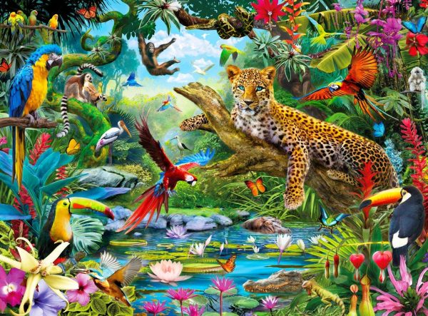 Leopard Jungle Jigsaw Puzzle Set