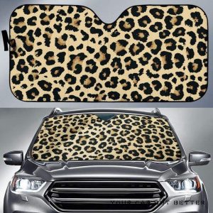 Leopard Pattern Car Auto Sun Shade