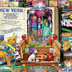 Life Is An Open Book New York Jigsaw Puzzle Set