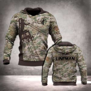 Lineman 3D Printed Hoodie/Zipper Hoodie