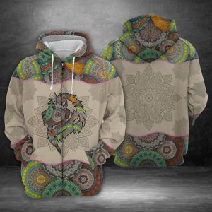 Lion 3D Printed Hoodie/Zipper Hoodie