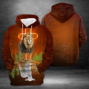 Lion And 3D Printed Hoodie/Zipper Hoodie