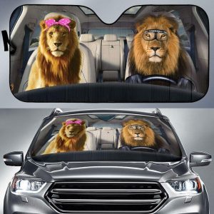 Lion Driver Car Auto Sun Shade