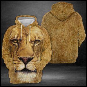 Lion Face 3D Printed Hoodie/Zipper Hoodie