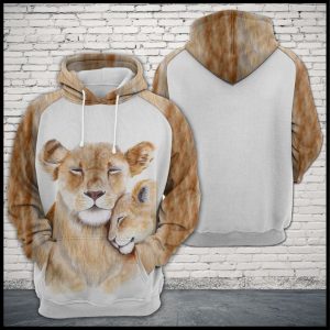 Lion Family 3D Printed Hoodie/Zipper Hoodie