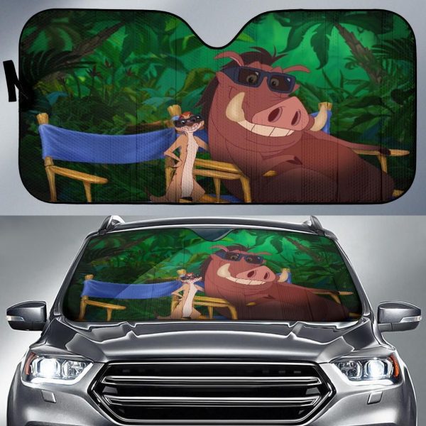 Lion King Timon And Bumba Car Auto Sun Shade