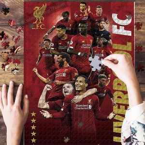 Liverpool Fc Poster Players Jigsaw Puzzle Set