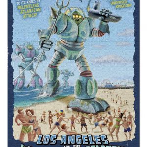 Los Angeles Atlantis Invaders Jigsaw Puzzle Set