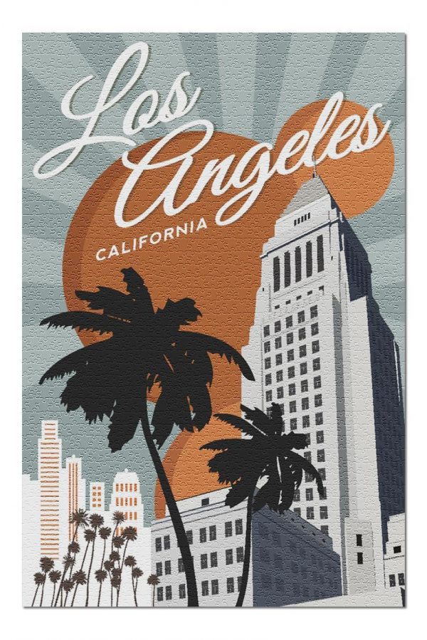 Los Angeles City Hall Jigsaw Puzzle Set