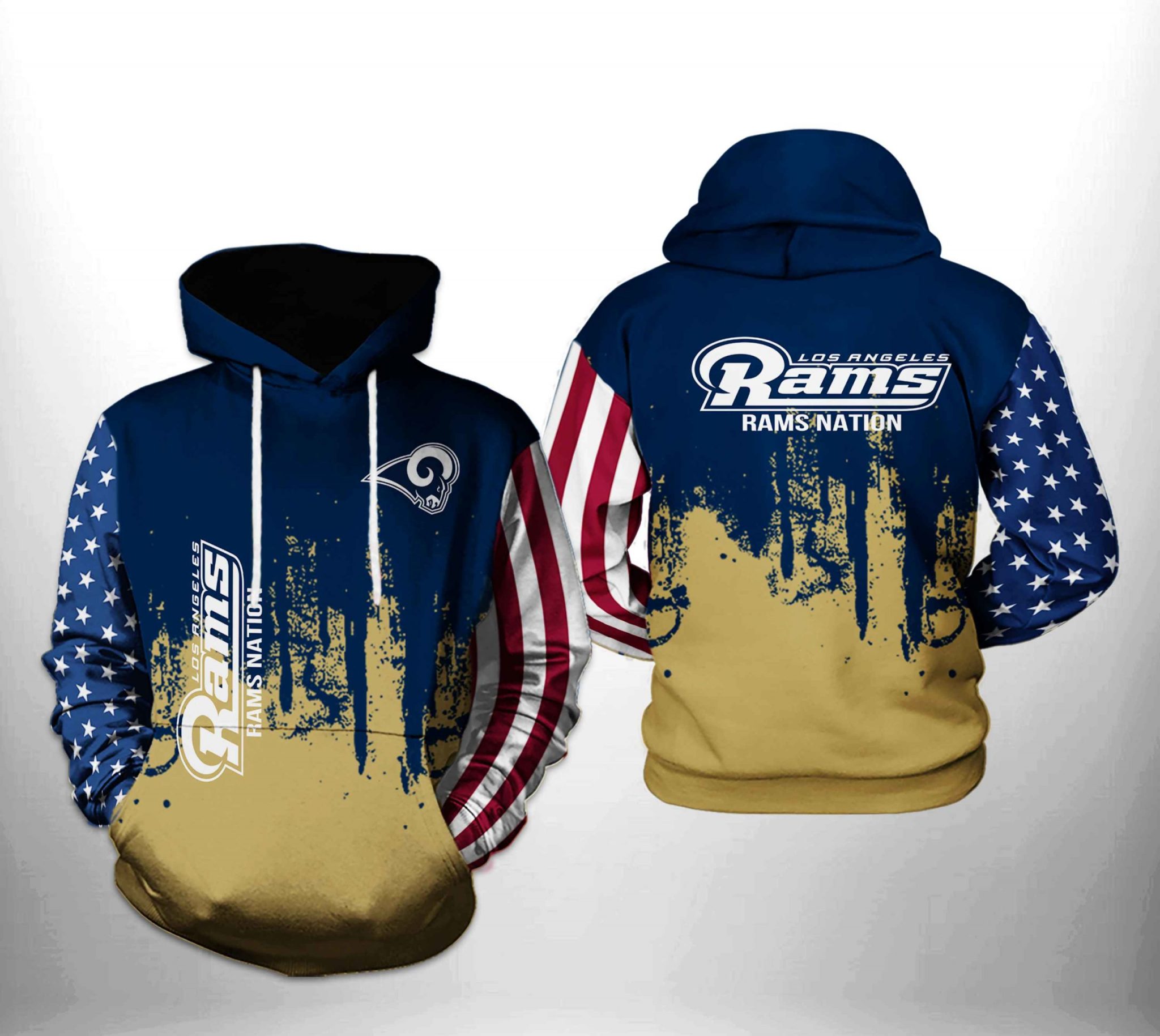 Los Angeles Rams NFL Team US 3D Printed Hoodie/Zipper Hoodie