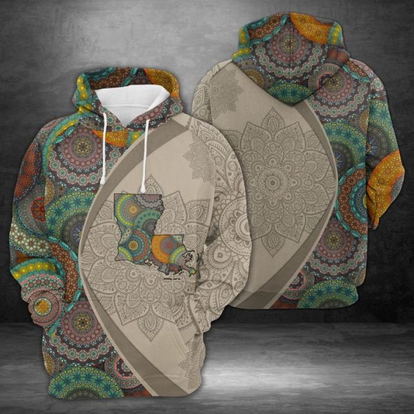 Louisiana Mandala 3D Printed Hoodie/Zipper Hoodie