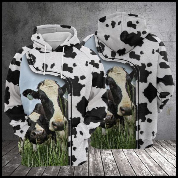 Love Cow 3D Printed Hoodie/Zipper Hoodie