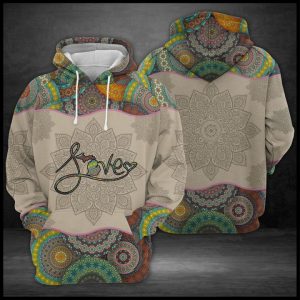 Love Michigan Mandala 3D Printed Hoodie/Zipper Hoodie