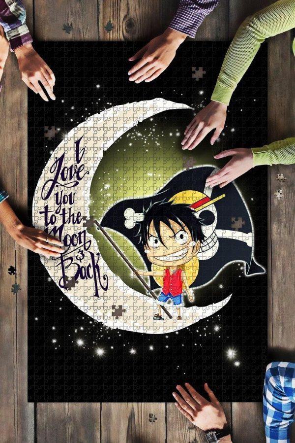 Luffy One Piece Moon Jigsaw Puzzle Set