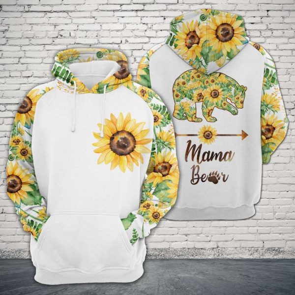 Mama Bear 3D Printed Hoodie/Zipper Hoodie