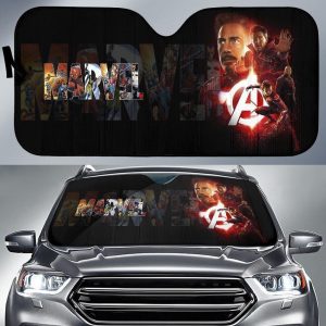 Marvel Team Avengers Movie Car Auto Sun Shade