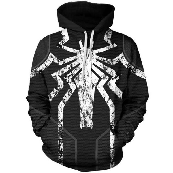 Marvel Venom Spider Man 3D Printed Hoodie/Zipper Hoodie