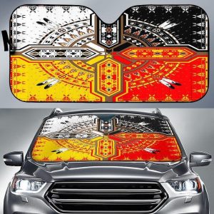 Medicine Wheels Native American Car Auto Sun Shade