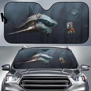 Megalodon Sharks Car Auto Sun Shade