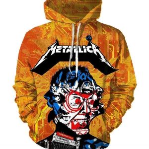 Metallica Yellow 3D Printed Hoodie/Zipper Hoodie