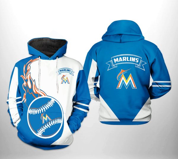 Miami Marlins MLB Classic 3D Printed Hoodie/Zipper Hoodie