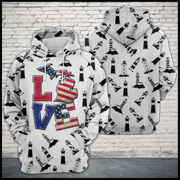 Michigan Love 3D Printed Hoodie/Zipper Hoodie