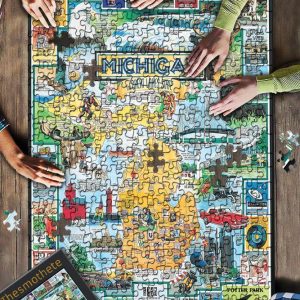 Michigan The Great Lakes State ? Jigsaw Puzzle Set